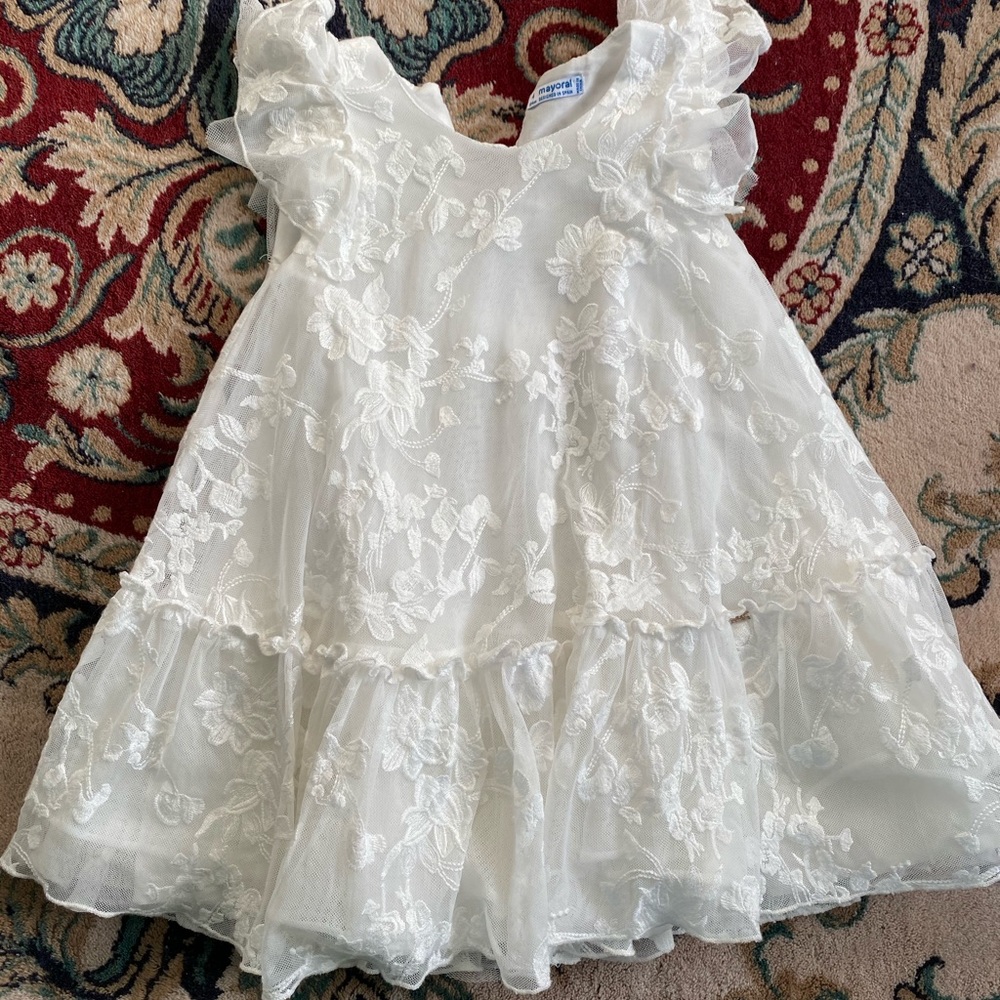 Mayoral 18m ivory dress